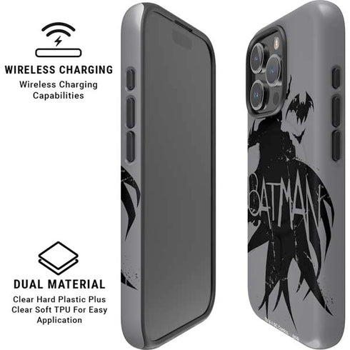 DC Comics Batman Silhouette Art iPhone 16 Pro Magsafe Impact Case